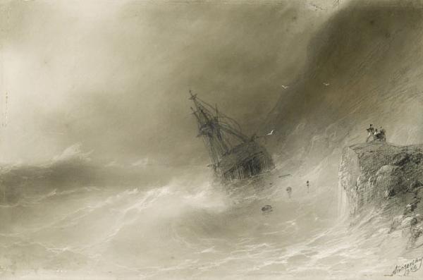 Ivan Aivazovsky Shipwreck oil painting image